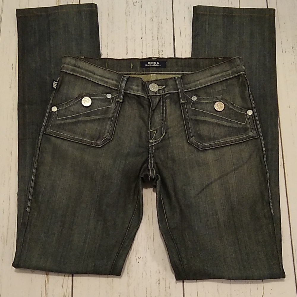 ROCK & REPUBLIC dark blue jeans, 27
